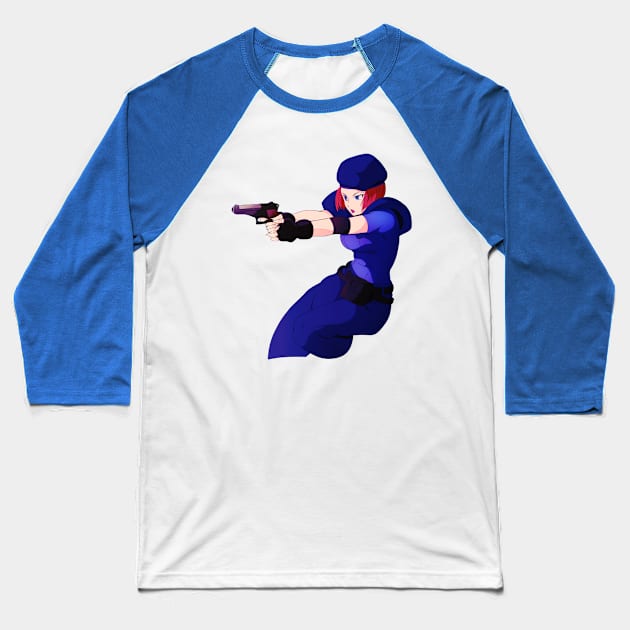 Jill Valentine Baseball T-Shirt by SolidStro